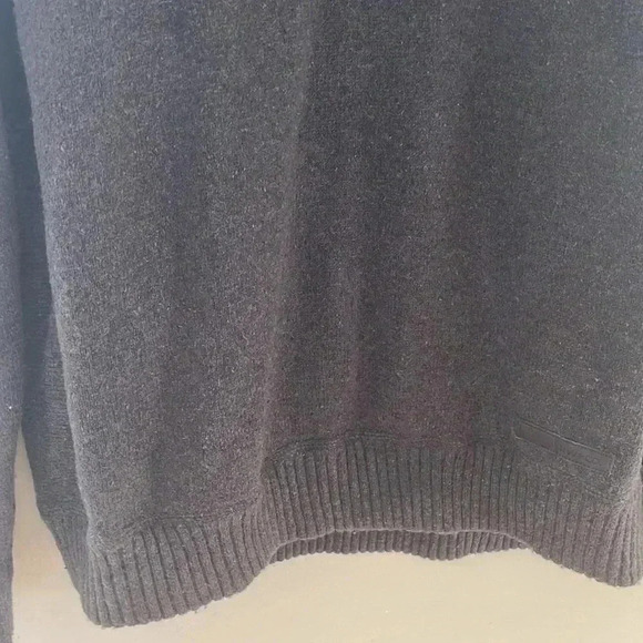 [XL]RW&CO Cotton  Wool Blend Men Dark Gray Pull Over Sweater - Picture 3 of 8